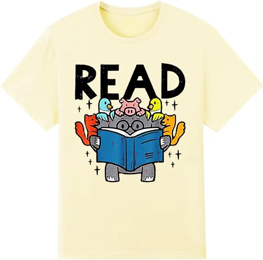 Animals Read Reading Book Librarian Across America Shirt, Librarian Shirts Funny Reading T-Shirt