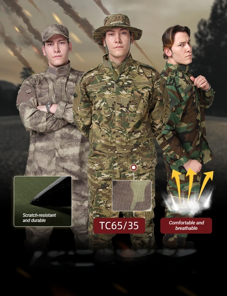 Men's-Sets,-American-Camouflage-Long-Sleeve-Tactical-Suit,-Windproof-Outdoor-Training-Uniform