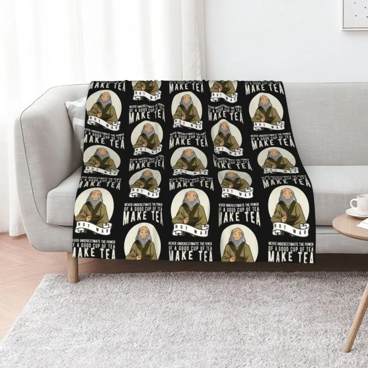

Uncle Iroh avatar the last airbender - Uncle iroh _by OniSide_ Throw Blanket Soft Plaid for sofa heavy to sleep Large Blankets