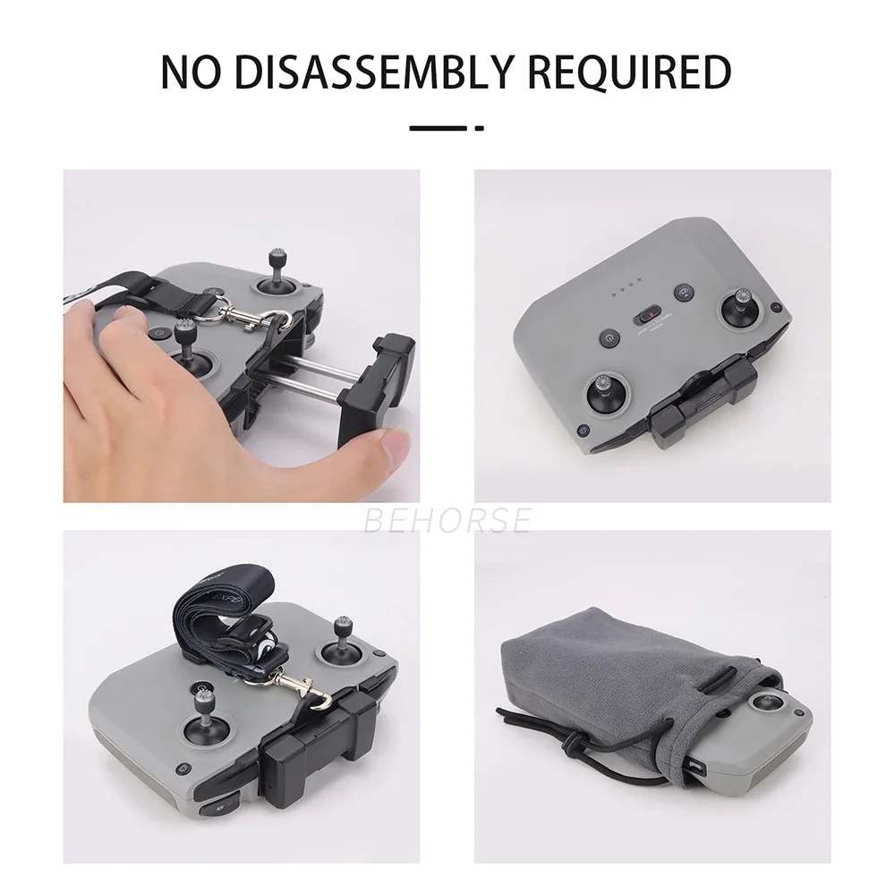 DJI RC N1/N2/N3용 랜야드 DJI Neo/Air 3S/Mini 4K/4 Pro Drone 액세서리용 후크 브래킷이 있는 조절 가능한 넥 스트랩