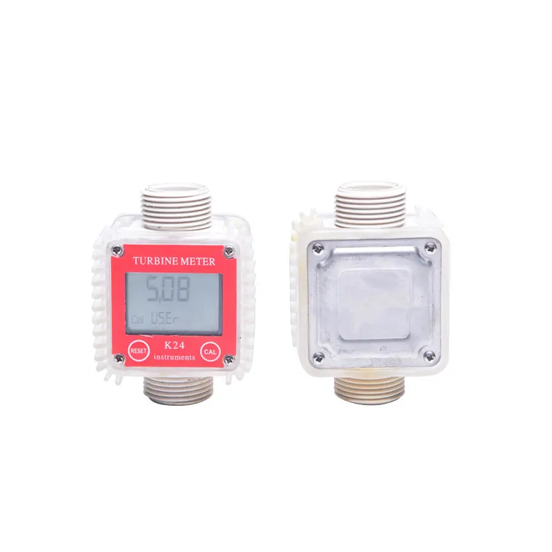 CDI impeller flow meter inlet 1 inch water/chemical liquid/edible oil/methanol flow meter