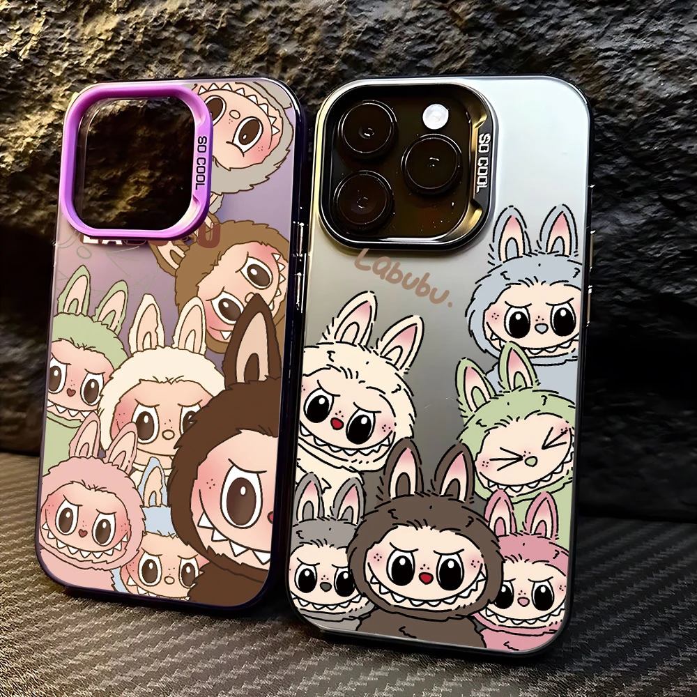 

New Kawaii Cute Labubu Case for Samsung Galaxy S24 S23 S22 S21 S20 Note20 Ultra Plus FE M31 4G 5G Matte Shockproof Back Cover