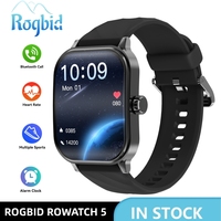 Rogbid Rowatch 5 Blood Glucose Smartwatch Heart Rate Blood Sugar Health Detection Sports Tracker Bluetooth Call Smart Watch