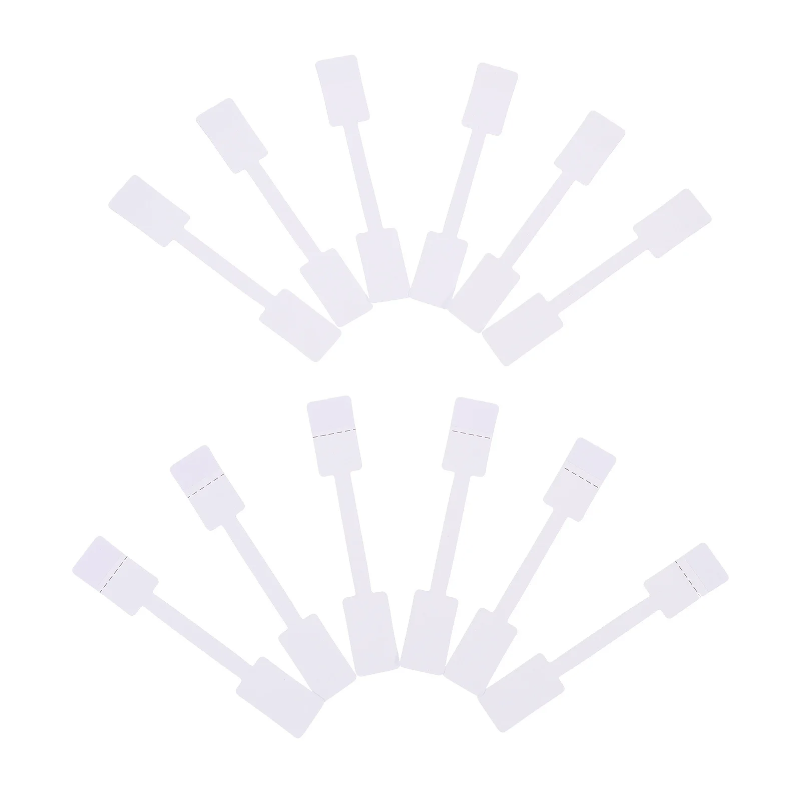 

200Pcs Square Jewelry Price Tags Durable Paper Labels for Rings Bracelets Necklaces Adhesive Blank Price Stickers