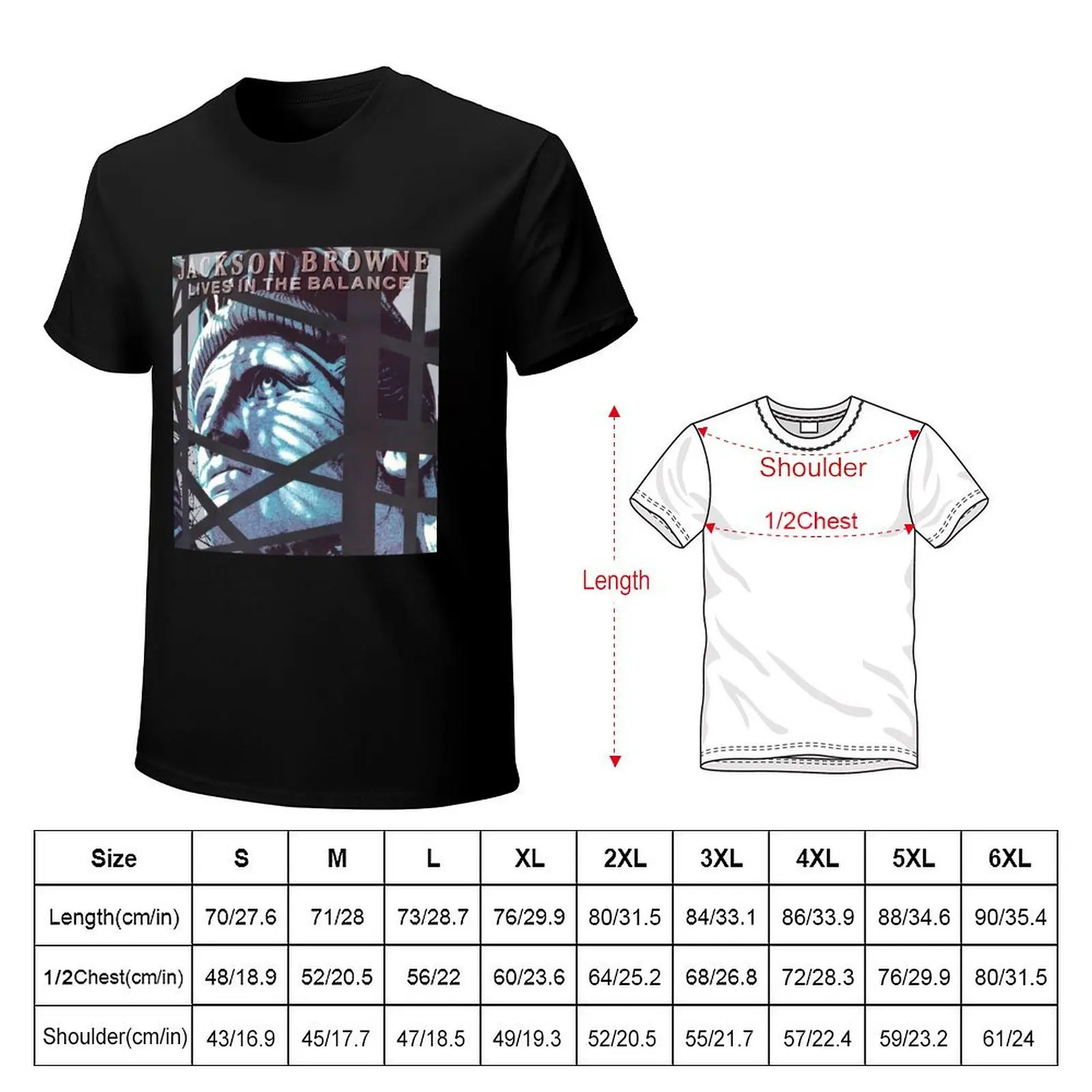 Lives in the balance T-Shirt Plus Size Simple Casual Top