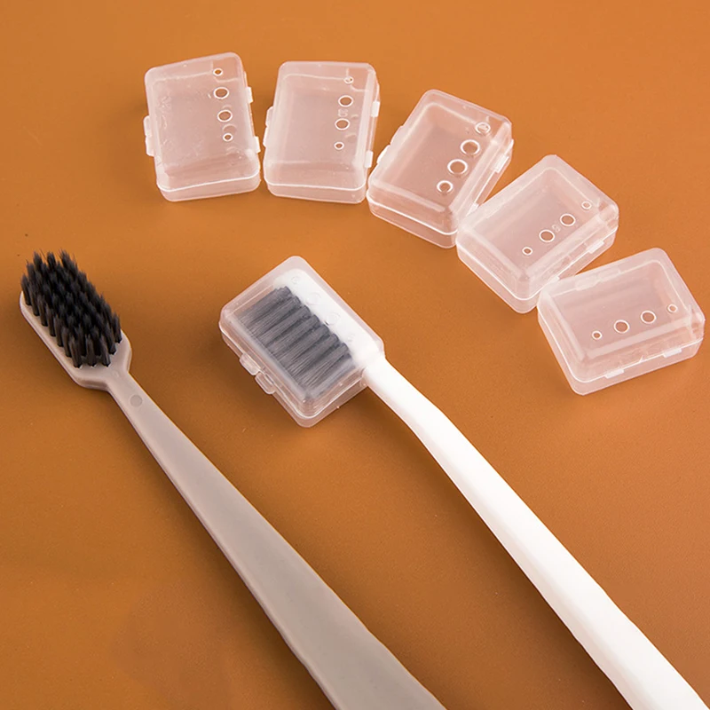 

10 pcs Toothbrush Head Covers Case Cap Portable Travel Hike Camping Brush Protect Storage Organizer Bathroom Supplies