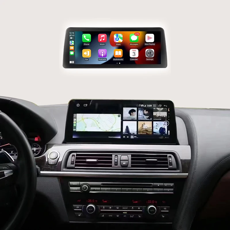 hot sale：DVD Car Player Audio Android  Radio Display 12.3-inch Carplay Android Auto GPS Navigation for 6 Series F06