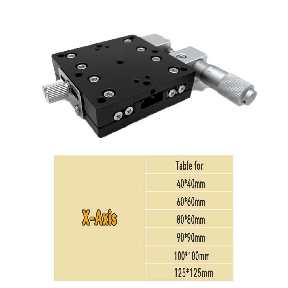 High Precision Manual Fine-Tuning Slide Table With Differential Head XYZR Single/Multi Axis Optical Medical Equipment image 3