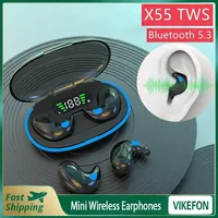Sleep Wireless Earphone TWS Bluetooth 5.3 Headphones Hidden Earbuds IPX5 Waterproof Noise Reduction Sports Headset