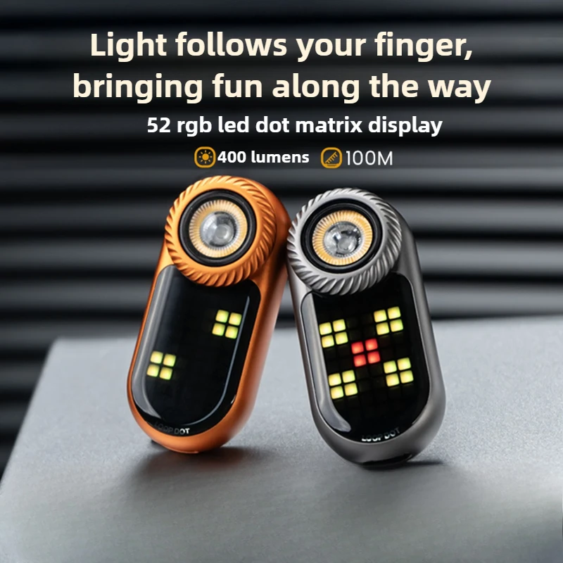 LOOPEDC Flashlight SK09 Portable Outdoor Multi-function Rotating Coin EDC Decompression Toy