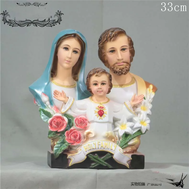 33CM large wholesale Catholic Christian supplies home Church Religious  Holy Family Child Jesus the Virgin Mary Saint Joseph art