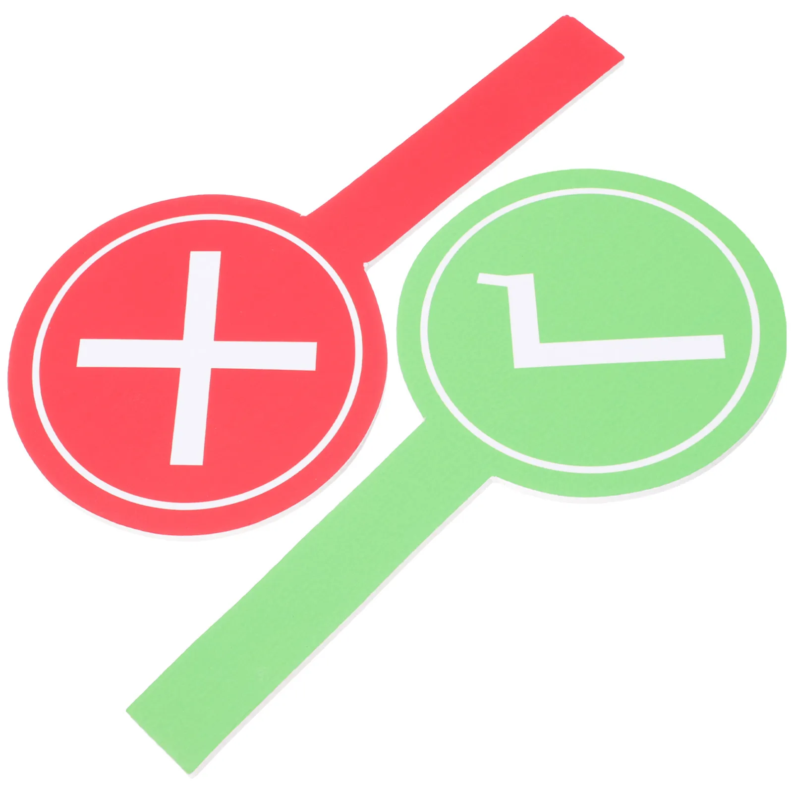 

2Pcs Answer Paddle High Grade Portable Classroom Accessory Teacher Judging Board Teaching Supply Answer Paddle