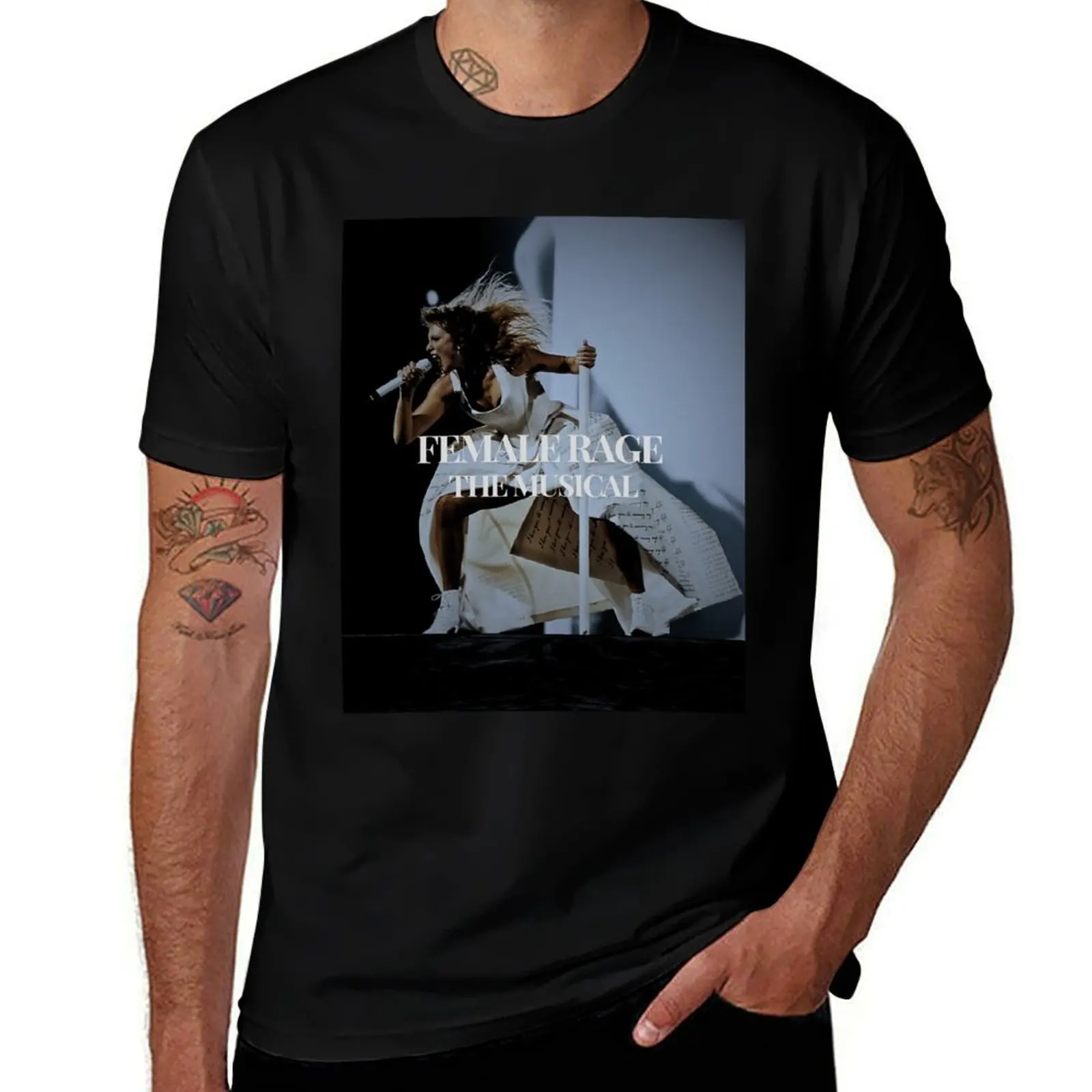 

Female Rage The Musical Aesthetic Woman Feminine Rage T-Shirt Mechanic Work Tee Shirt