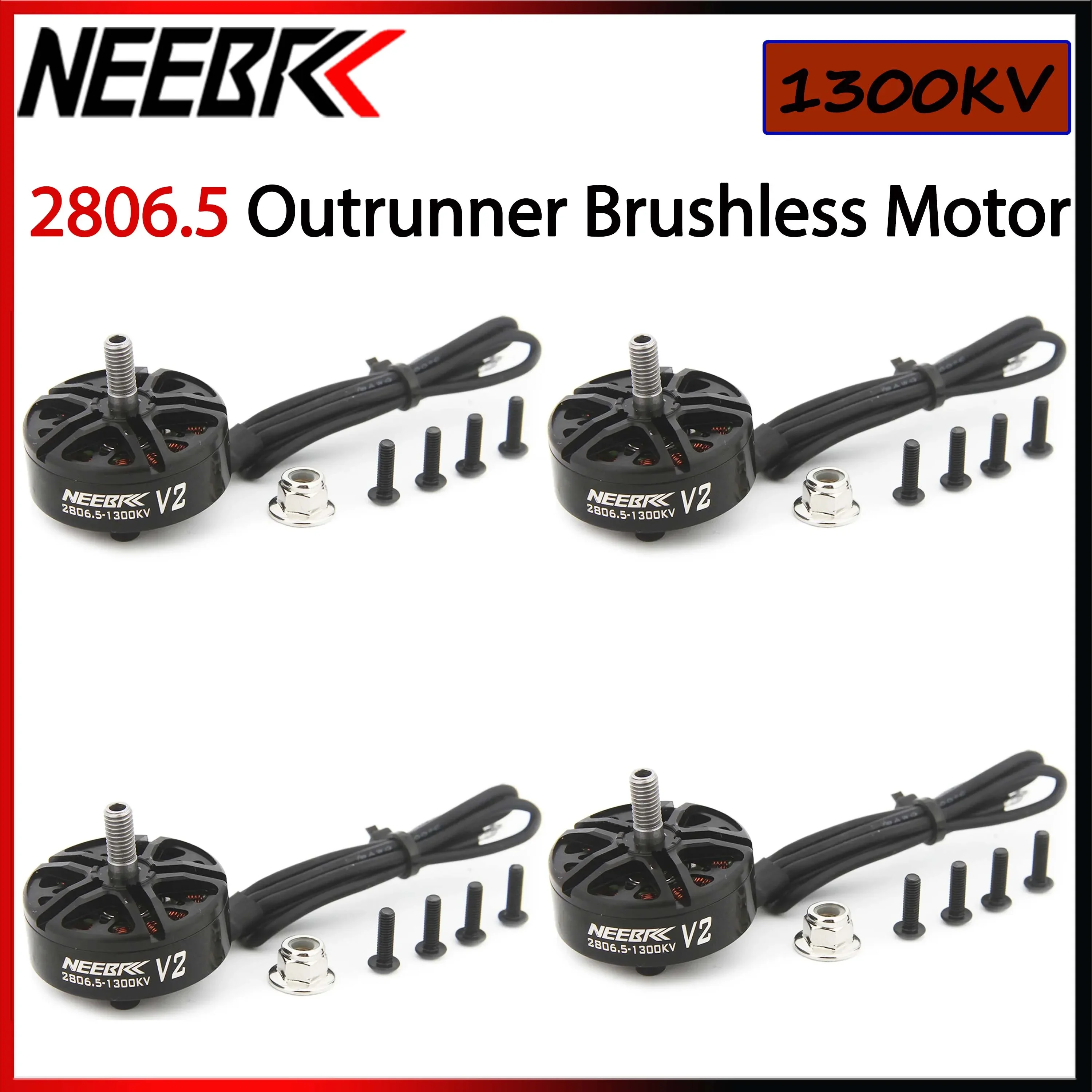 

1/2/4PCS 2806.5 2807 1300KV Brushless Motor 3-6S for APEX Mark4 Mark5 XL5 7inch 8inch FPV Drone Quadcopter Gemfan 7040 Propeller