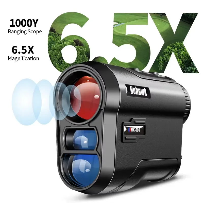 BOLRZO Digital Meter Distance Slope Golf Rangefinder Handheld Display Mini Rechargeable or Replaceable Battery Laser