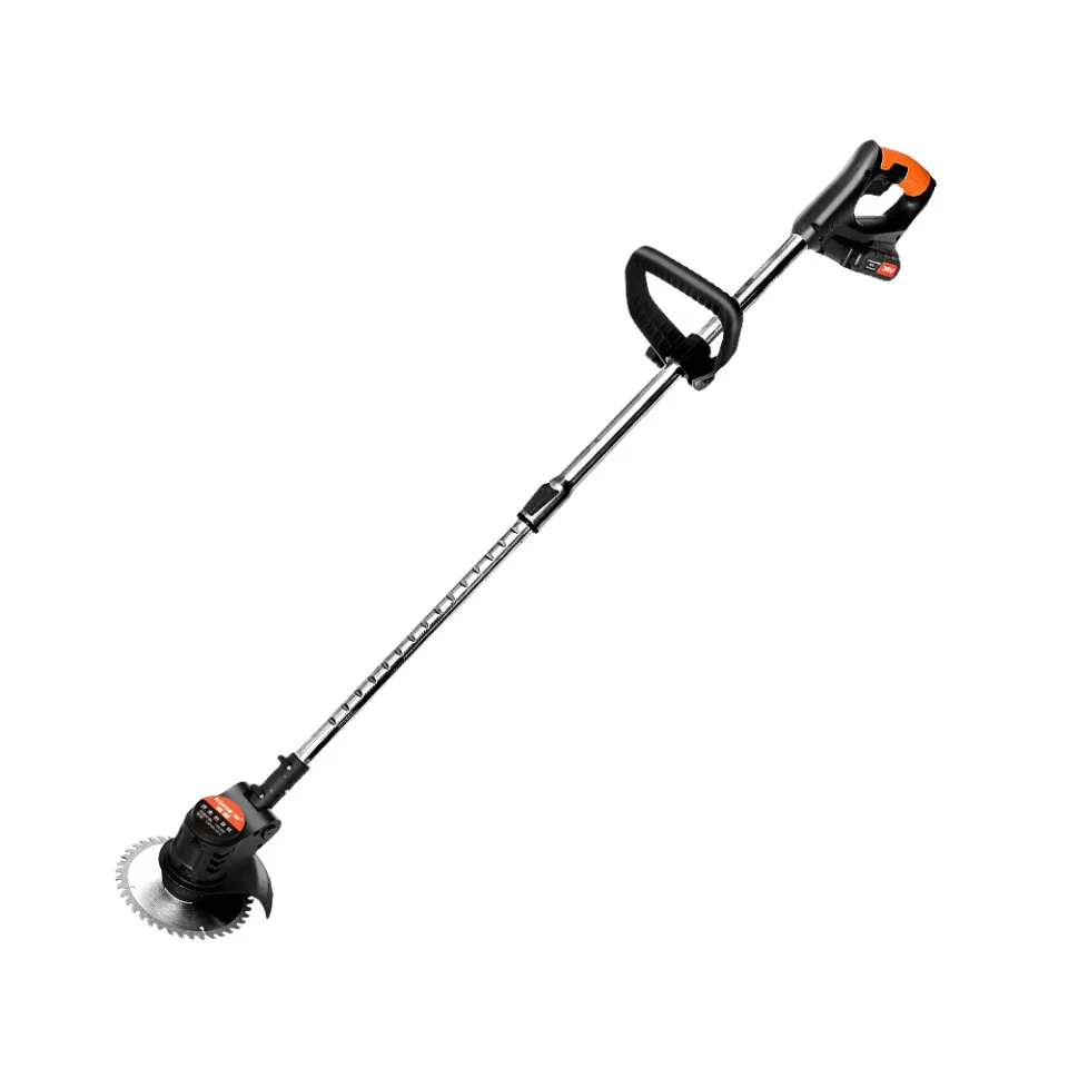Lithium-ion lawn mower, compact household model, extendable handheld string trimmer, rechargeable