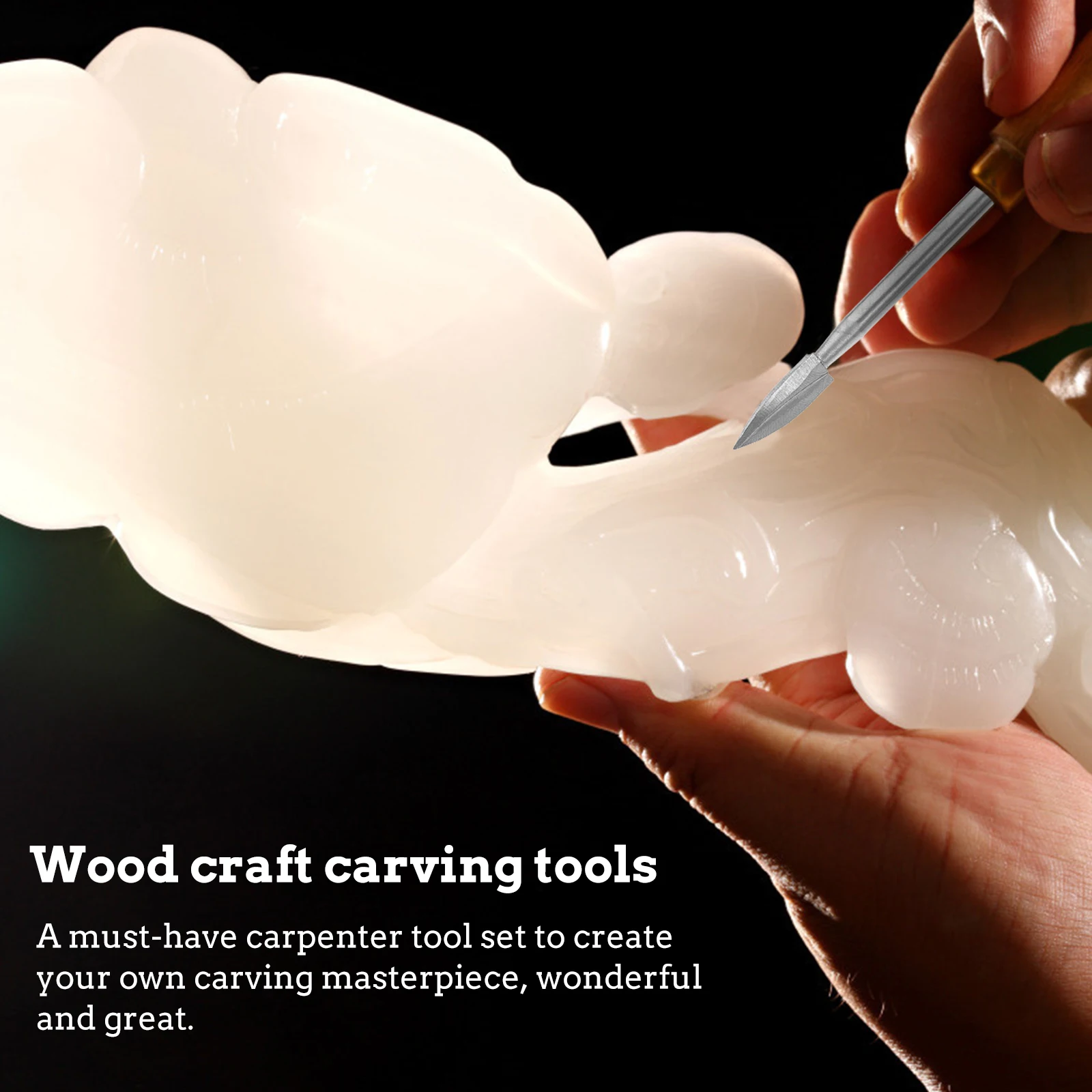 

High Carbon Steel Wood Carving Tools Kit Durable Engraving Cutters Milling Carpenter Rust Proof Hardness Set Student Woodworking