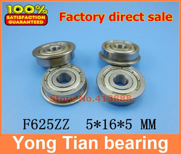 NBZH bearing(1pcs) Flange Bushing Ball Bearings F625ZZ 5*16*5 Mm