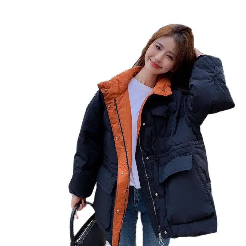 

Parkas Jacket 2023 New Women Down Jacket Winter Coat Female Short Parkas Loose Thick Warm Outwear Fashion Leisure Time Tops Coat