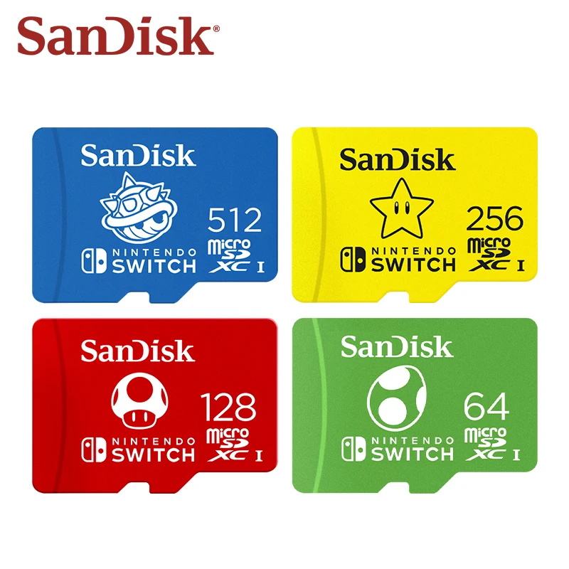 SanDisk kartu microSD USH-I, Flash kartu 512GB 256GB 128GB 64GB asli untuk Nintendo Switch Digital Game