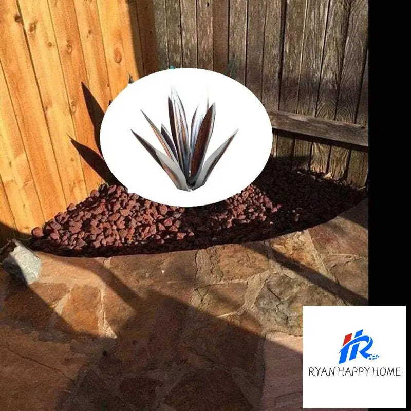 

2X Tequila Rustic Sculpture, DIY Metal Agave Plant,Rustic Hand Painted Metal Agave,Garden Yard Art Decoration 65CM