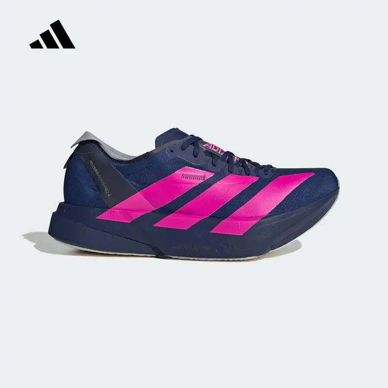 2026s New Adidas menss Adizero Adios Pro Evo 1 Running Shoes JR4946 Navy Blue Bright Pink Grey 100% Authentic