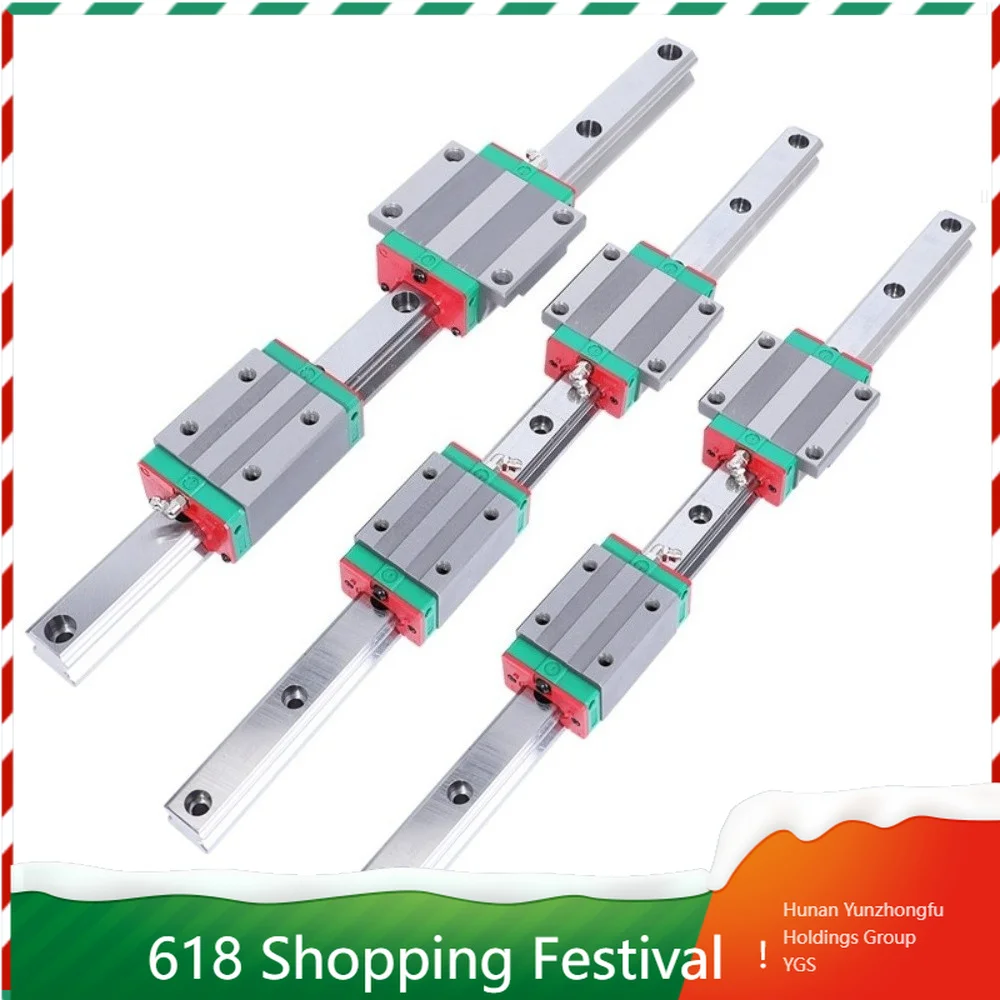 Industrial  Flange Linear Guideway Linear Rail Slider Bearing Precision Linear Motion Slide Assembly