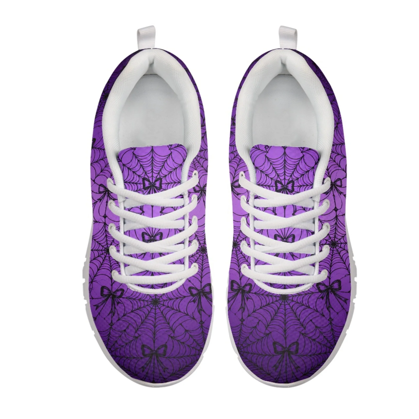 Coloranimal Purple Spider Web Breathable Tennis Sneakers for Men Mesh & EVA Sole Mens Sports Tennis Shoes for Travel