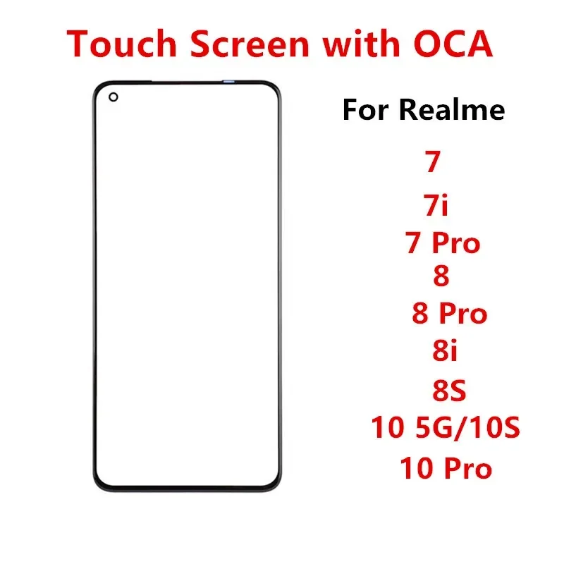 

Outer Screen For Realme 10 7 7I 8 Pro 4G 5G Front Touch Panel LCD Display Out Glass Cover Lens Repair Replace Parts