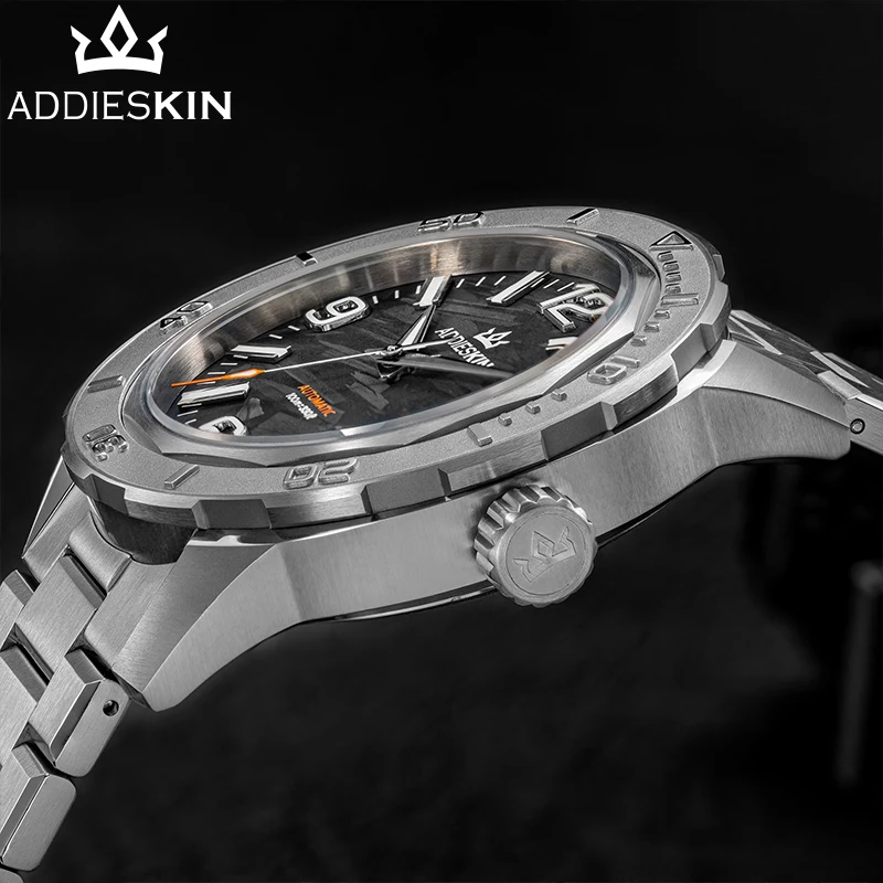 

AddiesKin Luxury Carbon Fiber Dial Automatic Watch 9015 Mechanical Movement BGW9 Luminous Sapphire Crystal Stainless Steel