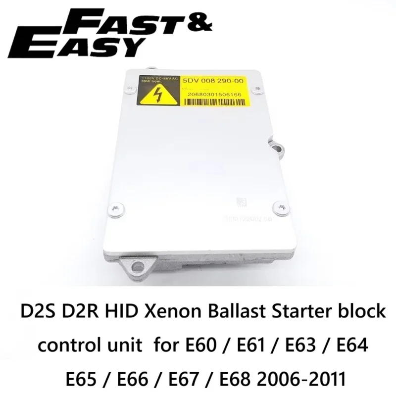 Aftermarket 5DV 008 290-00 5DV008290-00 63126907488 D2S D2R HID Xenon Ballast Starter block for E60 E61 E63 E64 E65 E66 E67 E68