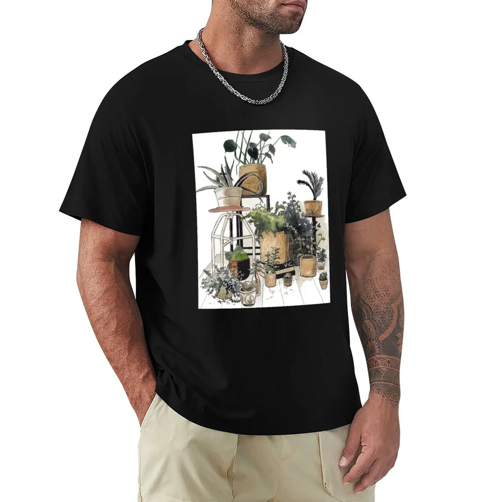 

Plants T-Shirt graphics rapper graphic tees tees men t shirts high quality