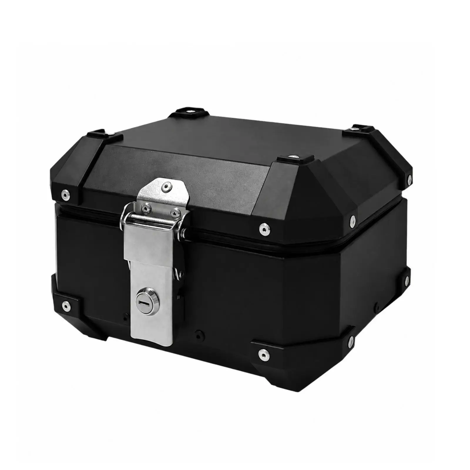 Waterproof Motorcycle Top Box Rigid Shell Rear Trunk for Bike Travel Storage Case
