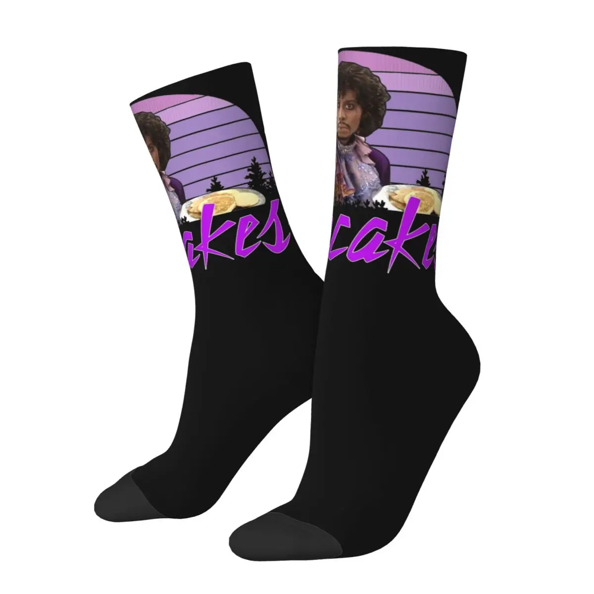 

Pancakes Dave Chappelle Prince Chappelle's Show Merch Crew Socks Sweat Absorbing Vintage Graphic Middle Tube Sock Super Soft