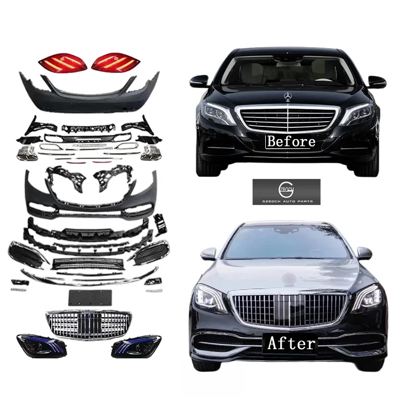 

Automotive parts Bodykit For 2013-2020 Benz W222 S class upgrade Car bumpers headlights taillights