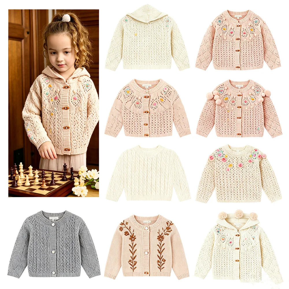 Toddler Girl Clothes Bene Brand New Winter Boys Knitted Sweater and Pants Baby Outfit Sets Fashion Dress Children Jacket Coat