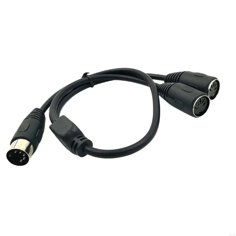 85DC DIN 5Pin Splitter Y Adapter Cable 5Pin Male To Double DIN 5 Female Extension