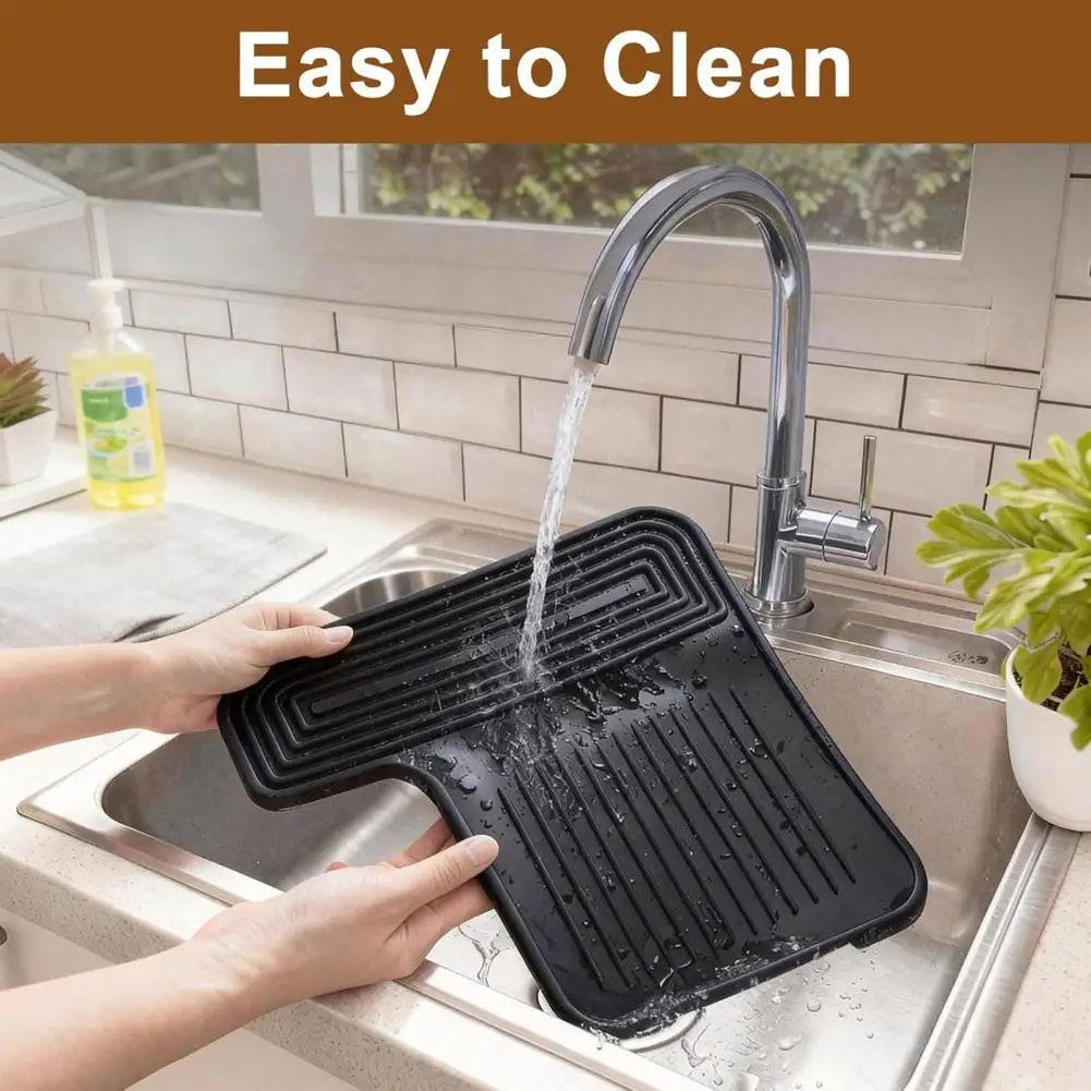 Textured Surface Coffee Machine Mat Coffee Machine Silicone Mat Non-slip Protector Heat Resistant Tamper Pad for Top Surface