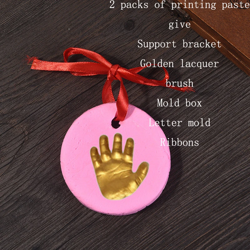 Baby Handprint Footprint Kit DIY Inkless Hand And Foot Art Crafts Ornament Keepsake Capture Memories Hand Foot