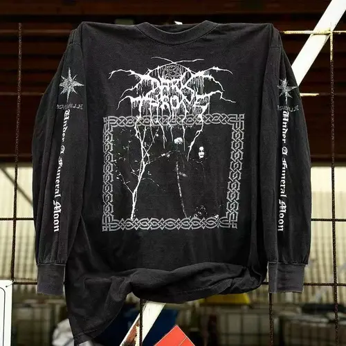 Camisetas de calle para hombre, ropa estampada, camisetas de manga larga, moda informal, camisetas Retro americanas Y2k, camisetas de gran tamaño, ropa para hombre