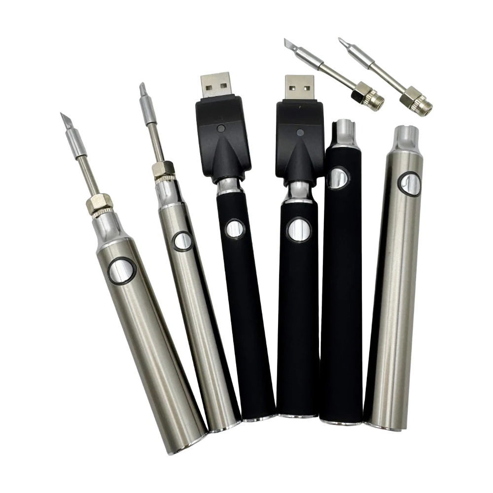 510 Thread Battery Pen 350/650/1100mAh with USB Charger Adjustable Mini Electric Soldering Iron Kit Welding Repair Tools