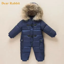 new born baby clothing clothes winter 90% duck down jacket for girls coats Park infant boy snowsuit snow wear romper