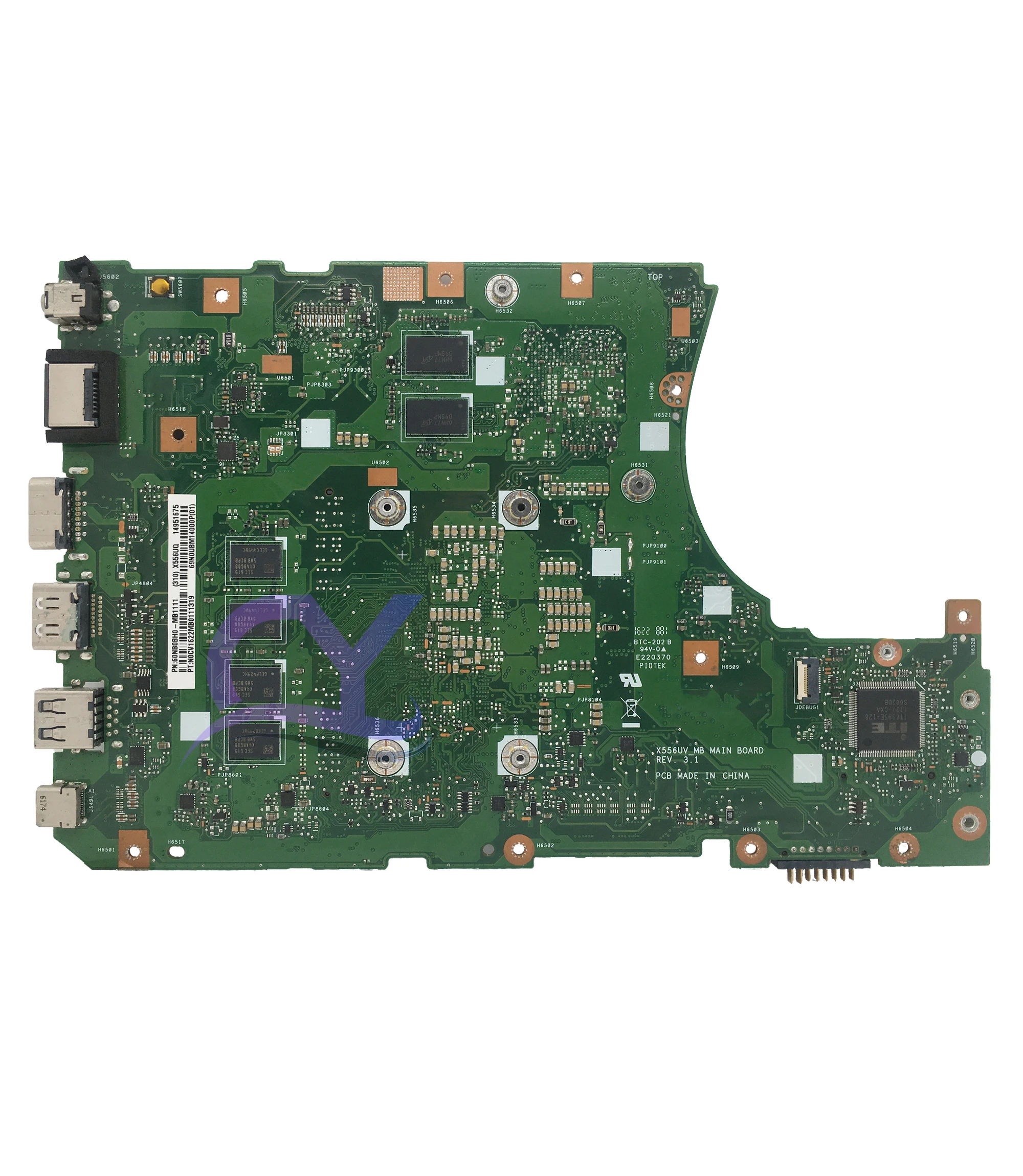 Imagem -02 - Placa-mãe do Portátil para Asus Placa-mãe para Asus A556u X556uq X556urk X556uj X556uqk X556uf X556u i3 i5 i7 Gt930m Gt940m 930mx 940mx