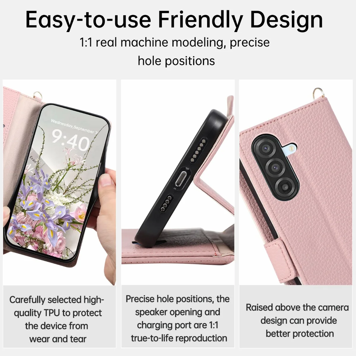 Crossbody Wallet Phone Case for Samsung Galaxy A57 A37 A27 A17 A07 A56 A36 A26 A16 A06 A55 A35 A15 A25 A05 A54 A34 Leather Cover - view 5