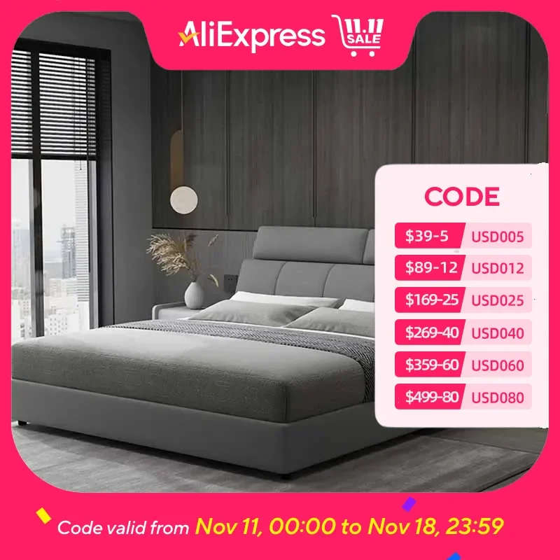 

Storage European Double Bed Simple Cheap Loft Design Queen Double Bed Full Size Sleeping Cama Matrimonial Bedroom Furniture