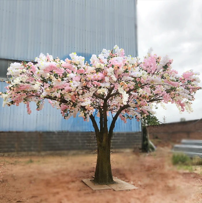 Plant Ornament Home Decoration Real Customized Artificial Indoor Cherry Blossom Tree