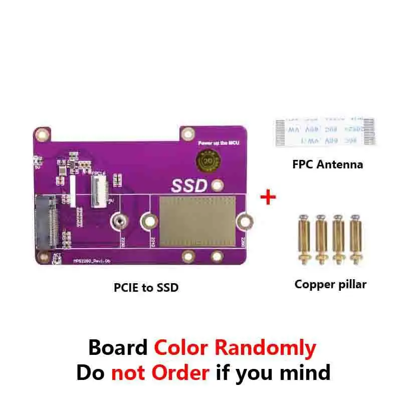 Placa de Expansão para Raspberry Pi, PCIE para NVME SSD, SSD, PCIE SSD, Placa Adaptadora Pi5, M.2 M Interface Chave