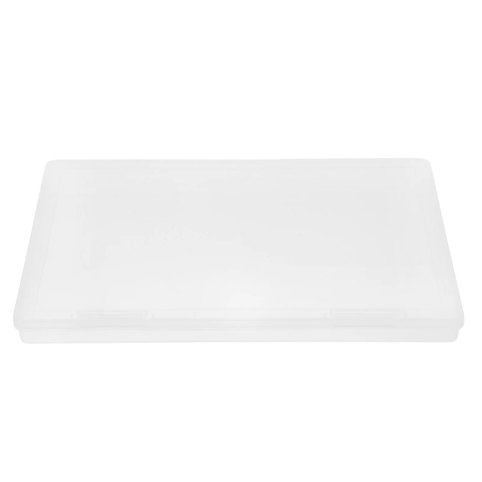 

2pcs Clear File Box Portable Pp Plastic Storage Case For Documents Photos Magazines Letter Paper Organizer Transparent Stackable