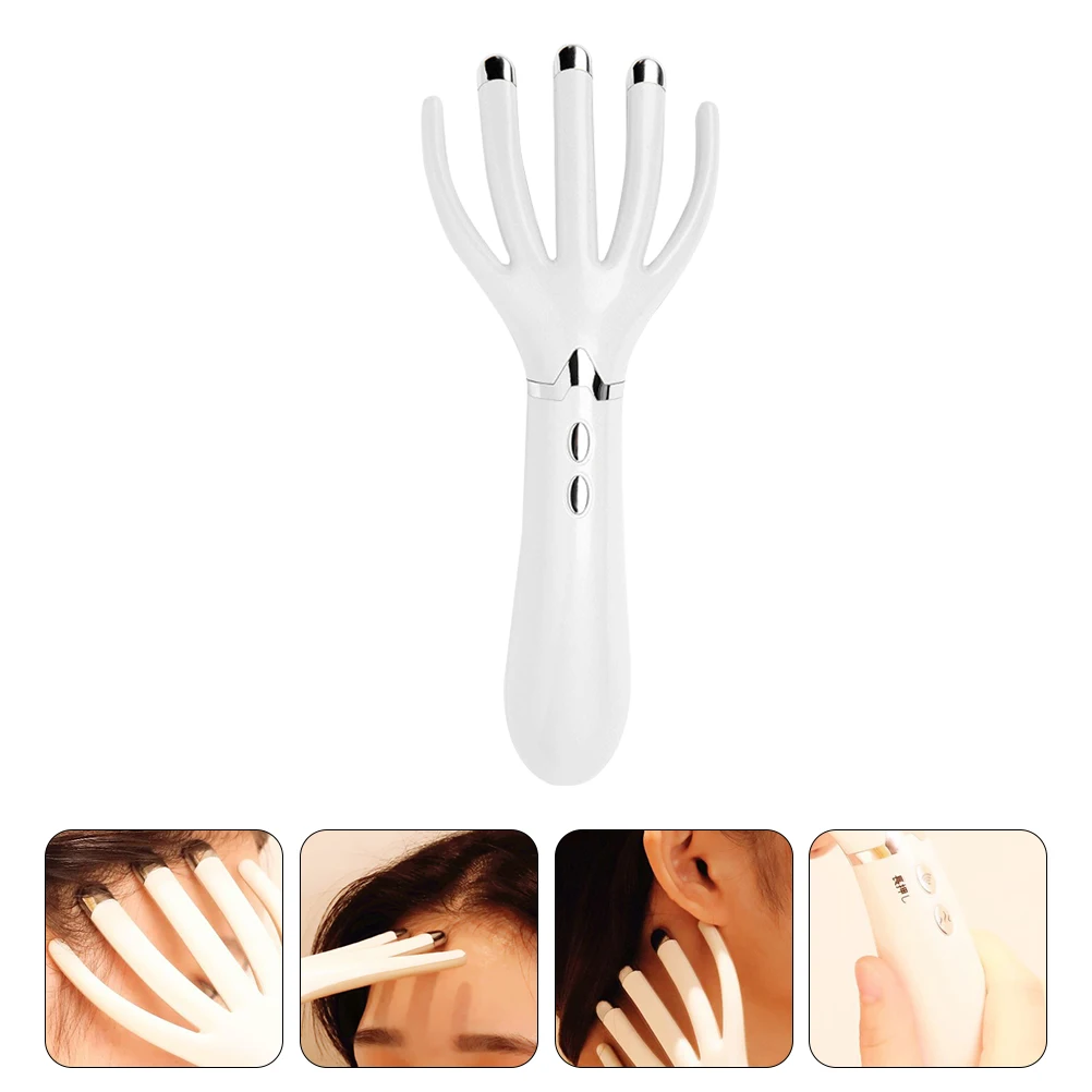 

Ergonomic Massage Comb White Electric Scalp Massager USB Charging Hairdressing Tool Strong Vibration