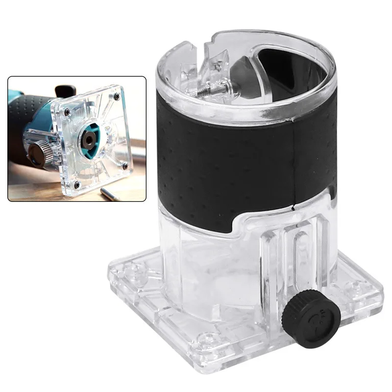 Trimming machine transparent cover woodworking engraving machine accessories, trimming guide base aircraft frame sample return g